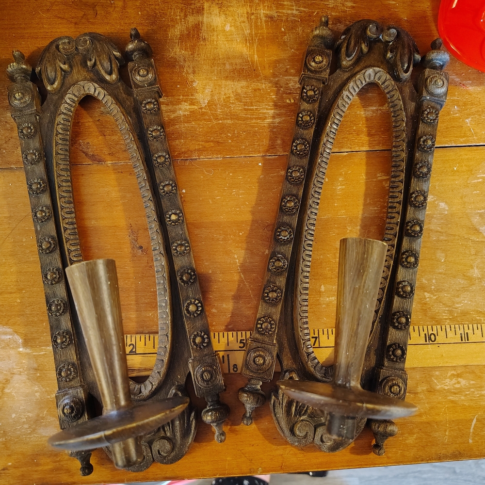 Vintage Brass Wall Sconces